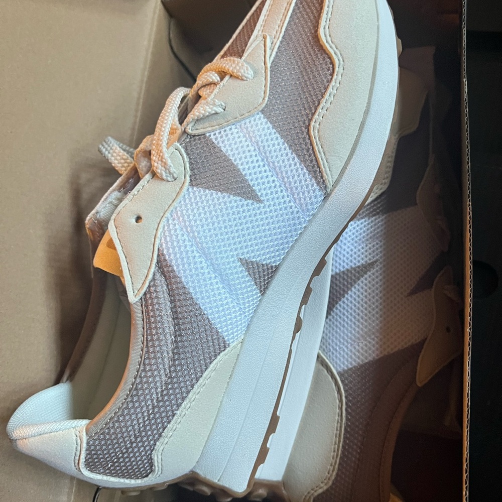 New Balance Beige Sneakers- big kids size 6.5